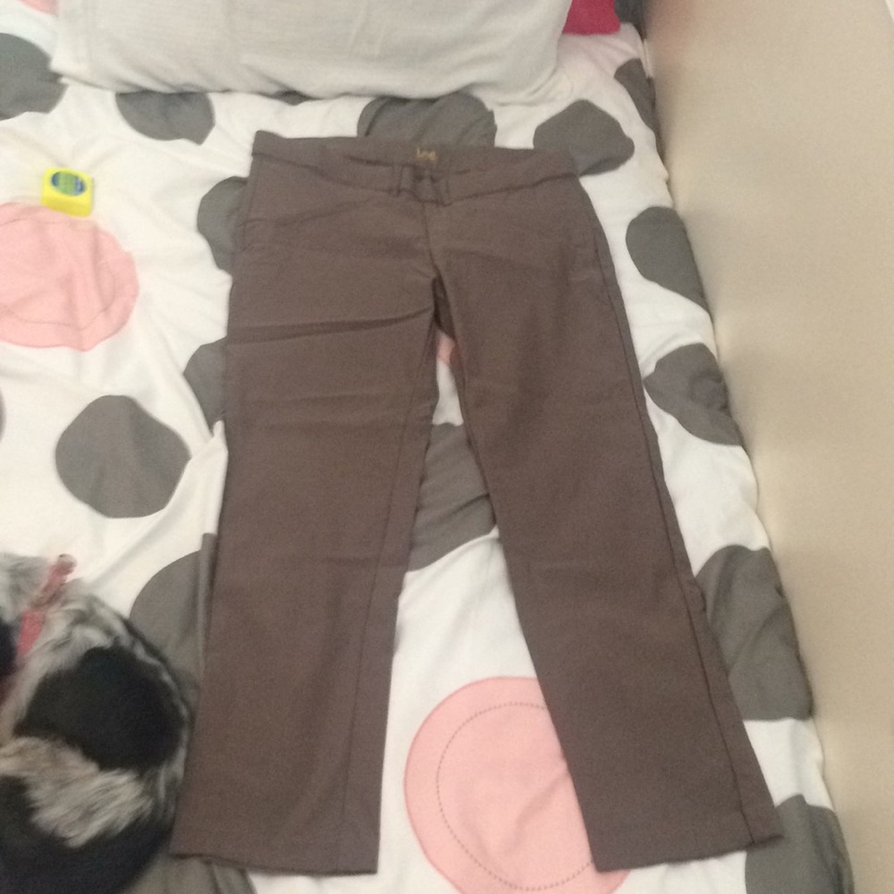NWOT Lee Taupe Trousers